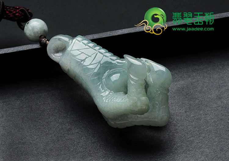糯冰种晴水缅甸翡翠"抓住机遇"抓财手挂件