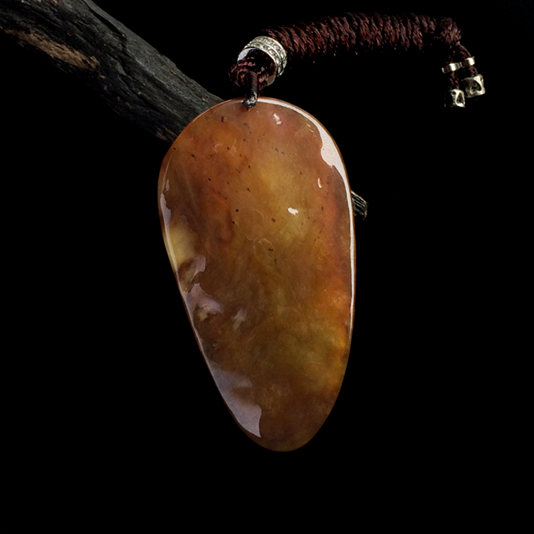 糯冰种褐黄翡玉佛挂件 - 佛 - 翡翠王朝